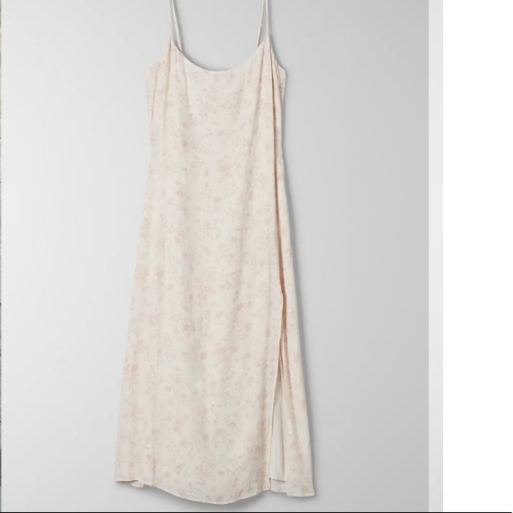 ARITZIA WILFRED AFFOGATO DRESS - SLIP FLORAL PRINT DRESS